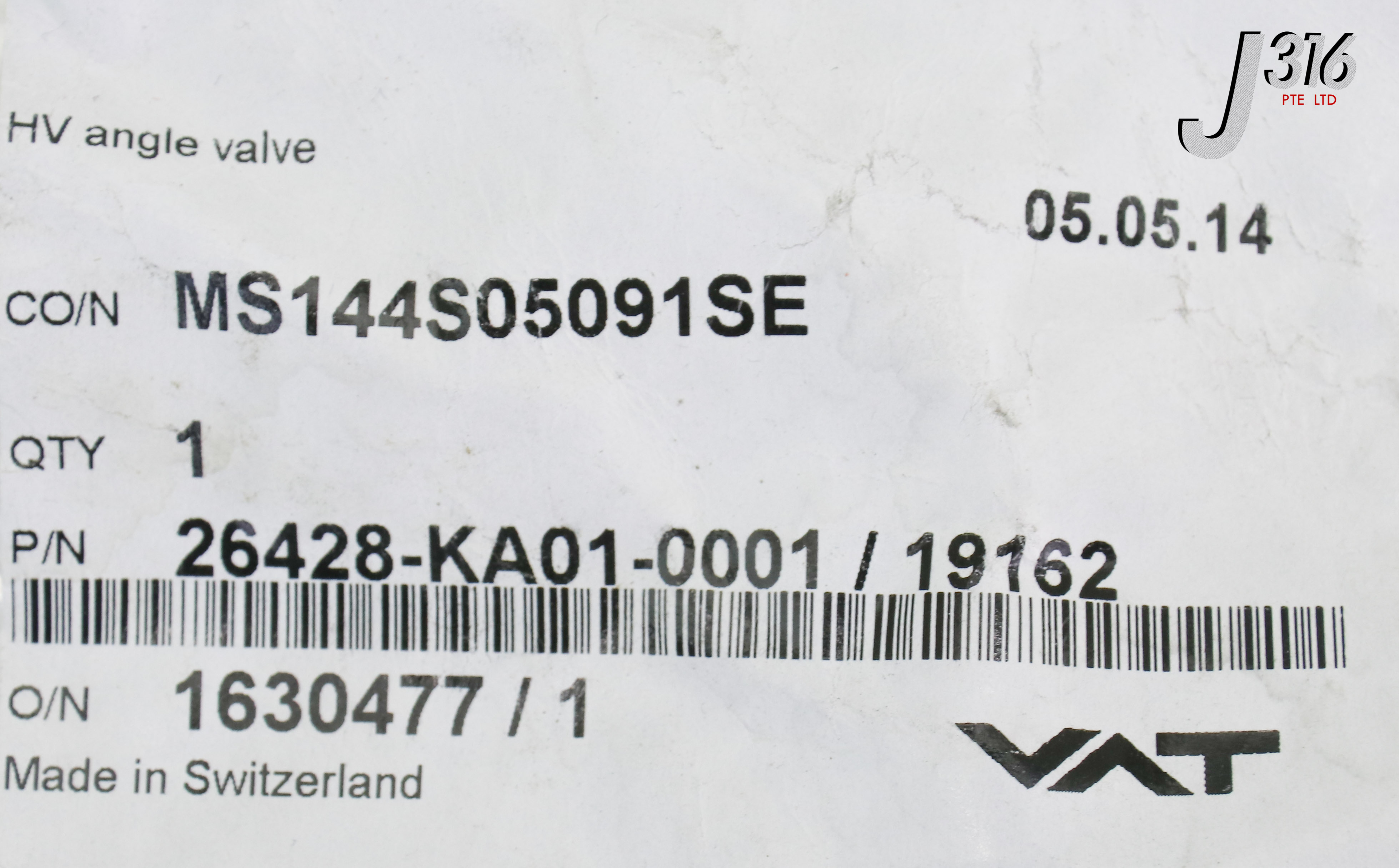 24498 VAT VACUUM ANGLE VALVE (NEW) 26428-KA01-0001 | eBay